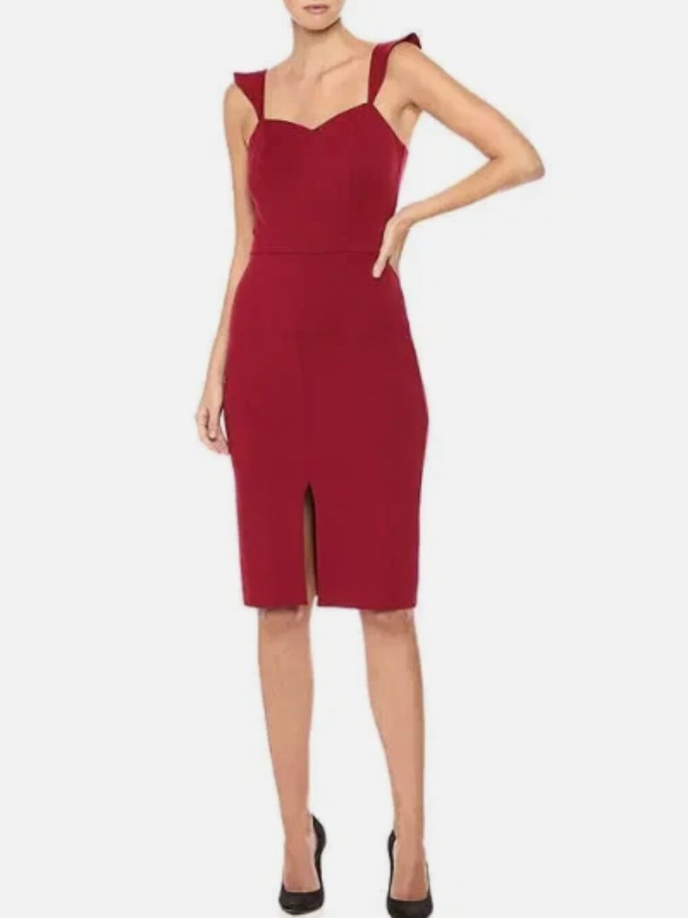 Ali& jay Burgundy bodycon dress